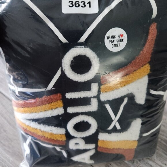 Southpole NASA Apollo Mission Patch Sweatshirt Large Black Polyester Pullover - Picture 11 of 13